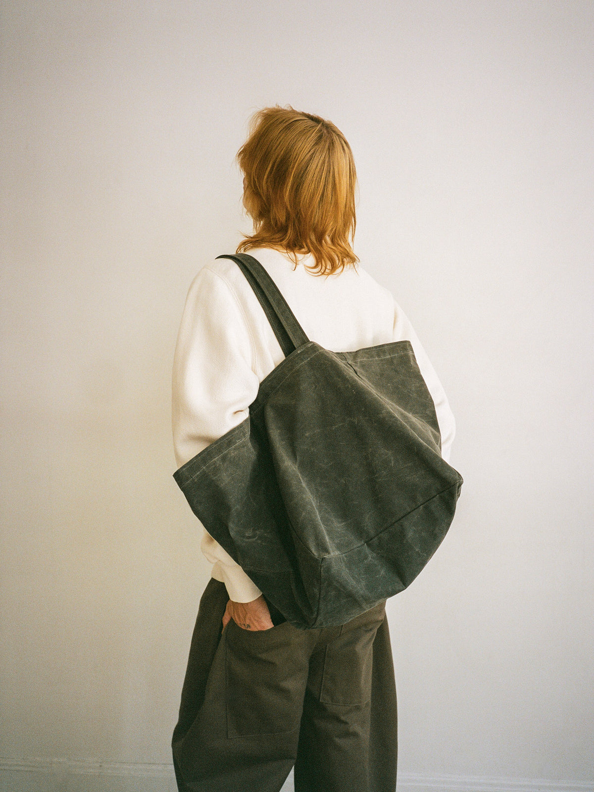 WF x AS Box Tote in Slate | Are Studio